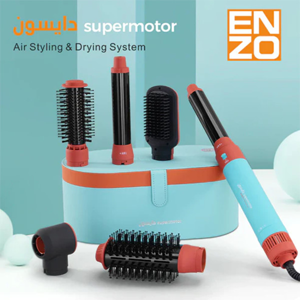 سشوار و حالت دهنده مو ENZO Professional مدل Air Control Complete Long با ۶ سری