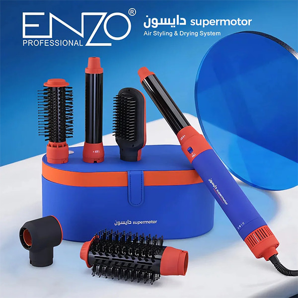 سشوار و حالت دهنده مو ENZO Professional مدل Air Control Complete Long با ۶ سری